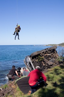 Suspended vehicle rig