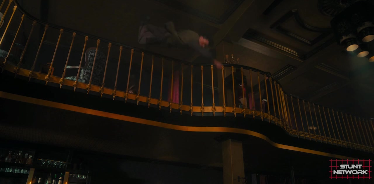 High fall — balcony stunt