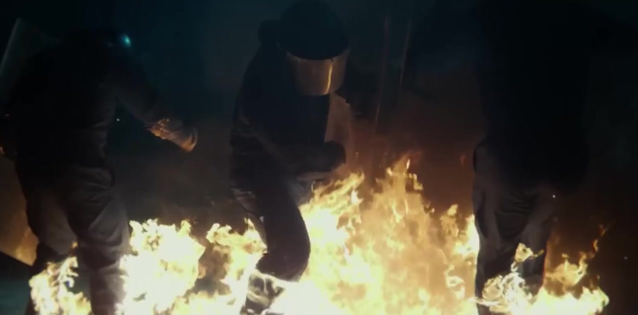 Full fire burn stunt